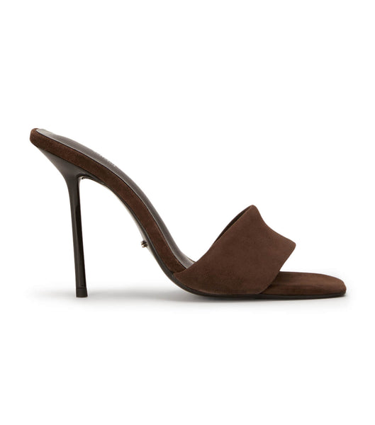 Chocolate Tony Bianco Natalie Espresso Suede 10.5cm Event Heels | TUSWZ49388