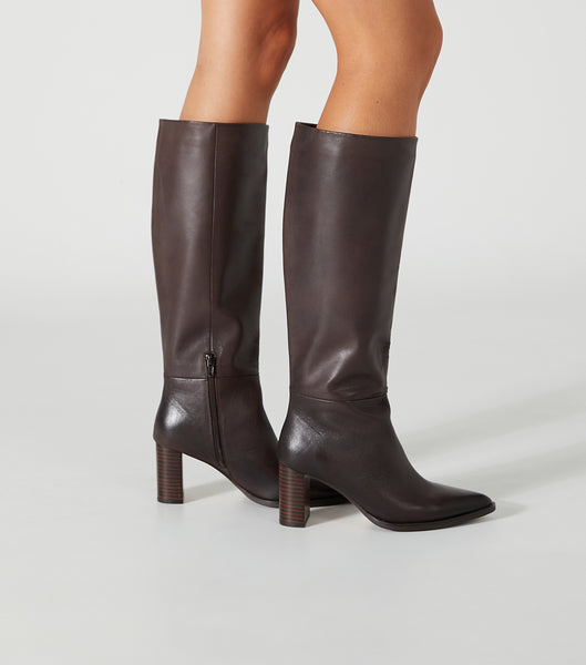 Chocolate Tony Bianco Peppe Choc Como 7.5cm Knee High Boots | USXBR91526