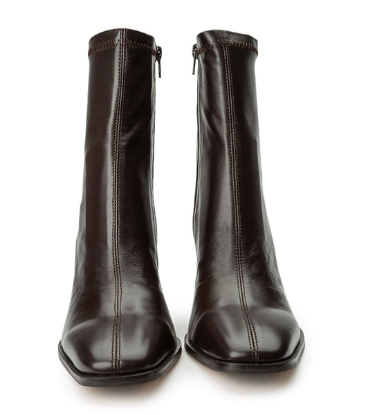 Chocolate Tony Bianco Rover Chocolate Nappa 8.5cm Heeled Boots | LUSSX47825