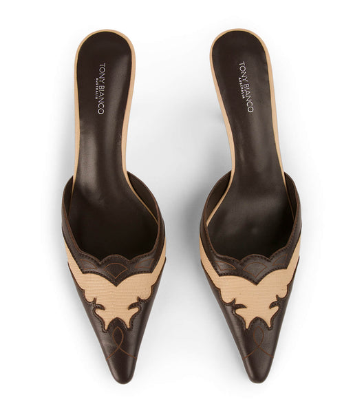 Chocolate Tony Bianco Shuga Beech/Chocolate 8cm Court Shoes | DUSVO66092