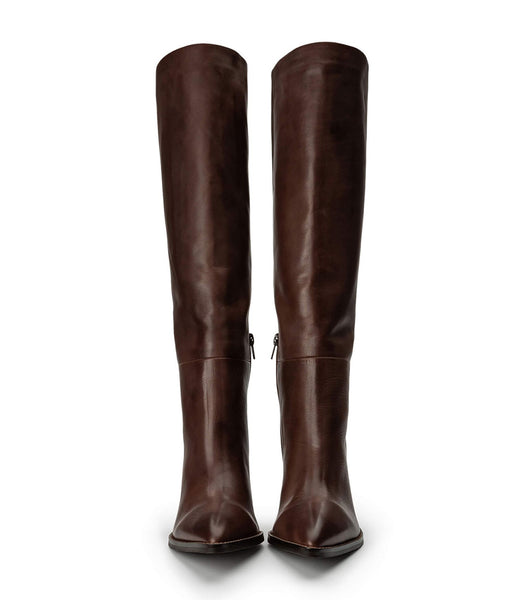 Chocolate Tony Bianco Skyla Choc Como 9cm Knee High Boots | MUSHR25042