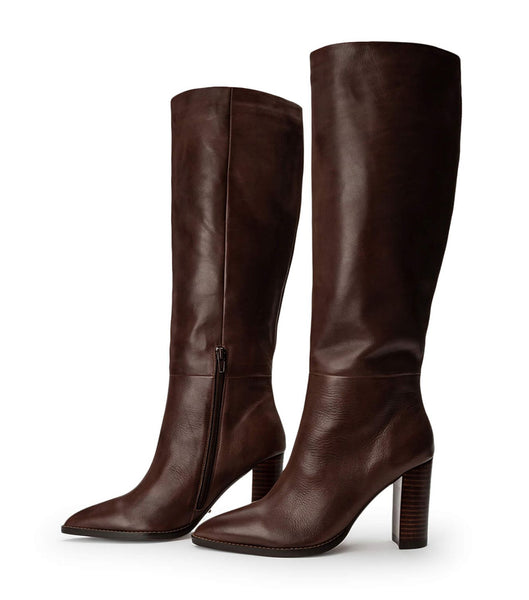 Chocolate Tony Bianco Skyla Choc Como 9cm Knee High Boots | MUSHR25042