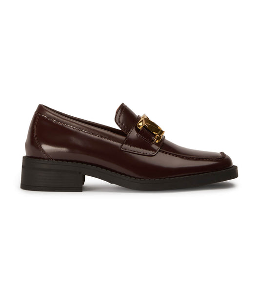 Chocolate Tony Bianco Tia Vino Hi Shine 4cm Loafers | USEAH47606