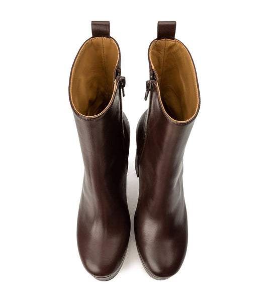 Chocolate Tony Bianco Tyra Choc Como 12cm Heeled Boots | ZUSMJ53254