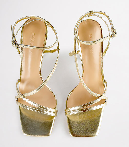 Gold / Metal Tony Bianco Franci Gold Nappa Metallic 10.5cm Stiletto Heels | USDYB46649