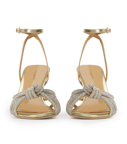 Gold / Metal Tony Bianco Helena Gold Nappa Metallic 8.5cm Bridal Heels | USIIZ40534