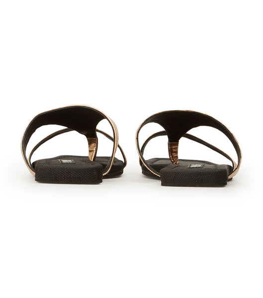 Gold Tony Bianco Eman Antique Gold Nappa 1.5cm Sandals | SUSVO67128