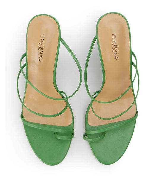 Green Tony Bianco Gaia Acid Green 11cm Wedges | USEAH17759