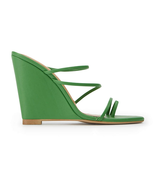 Green Tony Bianco Gaia Acid Green 11cm Wedges | USEAH17759