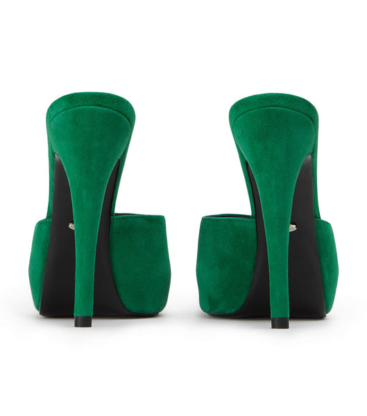 Green Tony Bianco Love Jade Suede 12cm Stiletto Heels | XUSGW49659