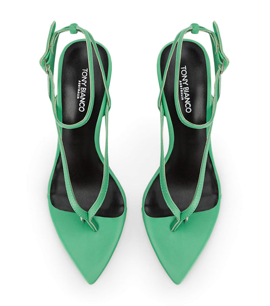 Green Tony Bianco Melina Acid Green 10.5cm Stiletto Heels | FUSHY26574