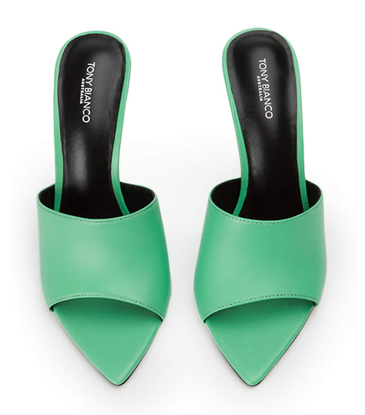 Green Tony Bianco Mylo Acid Green 10.5cm Event Heels | BUSSO73945