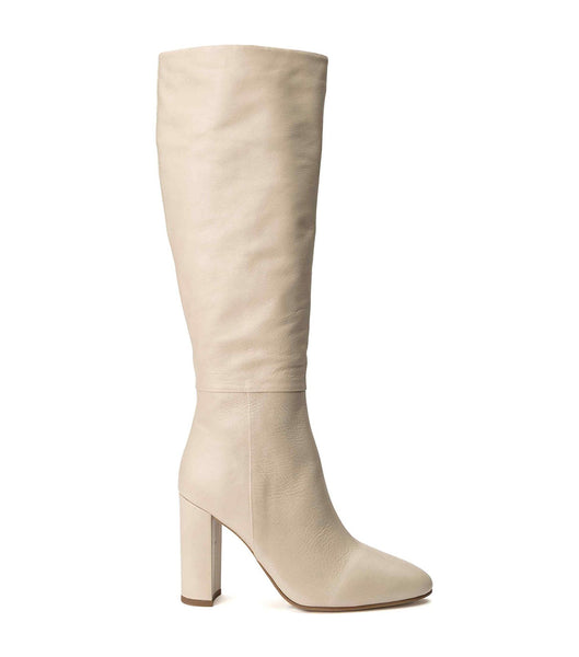 Light Yellow Tony Bianco Bellez Vanilla Venice 9.5cm Mid Calf Boots | FUSUI42292