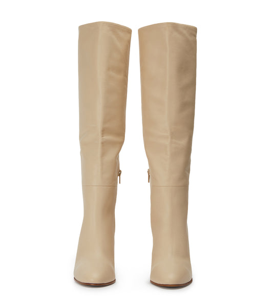 Light Yellow Tony Bianco Boss Vanilla Venice 9.5cm Knee High Boots | USDYB32842