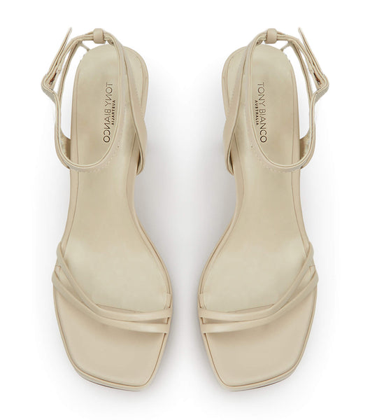 Light Yellow Tony Bianco Dandy Vanilla Capretto 11.5cm Bridal Heels | USZDE46200