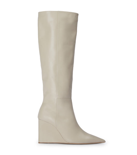 Light Yellow Tony Bianco Drake Vanilla Capretto 9.5cm Heeled Boots | AUSDF42696