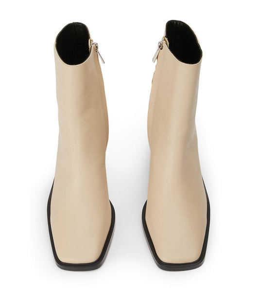 Light Yellow Tony Bianco Dream Vanilla Venice 7.5cm Ankle Boots | ZUSMJ17495