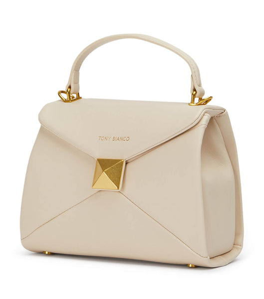 Light Yellow Tony Bianco Eve Vanilla Leather Mini Handbags Accessories | SUSNY99994