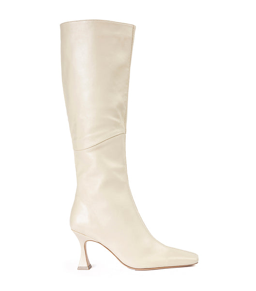 Light Yellow Tony Bianco Fantasy Vanilla Nappa 8cm Heeled Boots | USIIZ67172