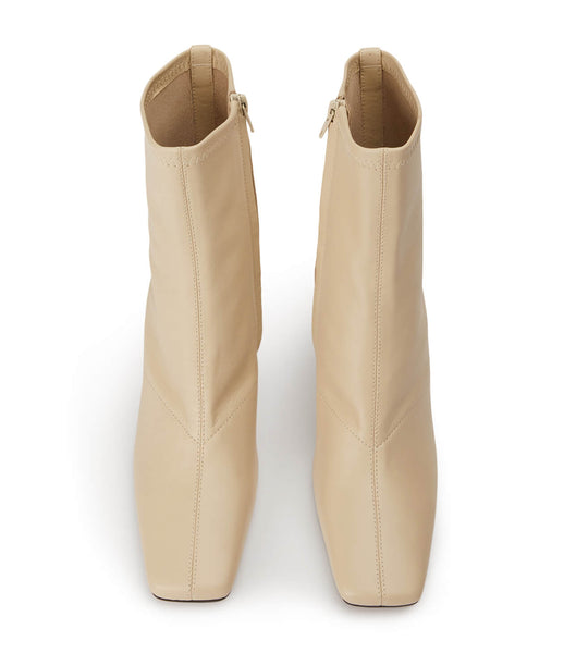 Light Yellow Tony Bianco Fomo Vanilla Nappa 8cm Stiletto Boots | USCVG42195