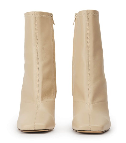 Light Yellow Tony Bianco Fomo Vanilla Nappa 8cm Heeled Boots | USICD96748