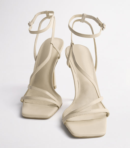 Light Yellow Tony Bianco Franci Vanilla Sheep Nappa 10.5cm Bridal Heels | TUSWZ96375