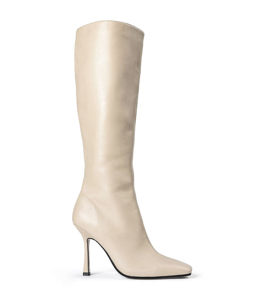 Light Yellow Tony Bianco Havana Vanilla Nappa 10.5cm Heeled Boots | FUSHY51169