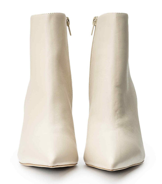 Light Yellow Tony Bianco Keanu Vanilla Nappa 9.5cm Heeled Boots | AUSWC67943