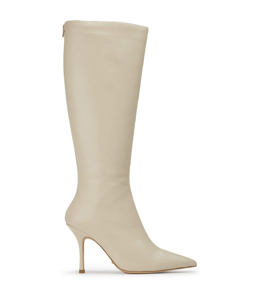 Light Yellow Tony Bianco Kortez Vanilla Nappa 9.5cm Mid Calf Boots | USDFL14254