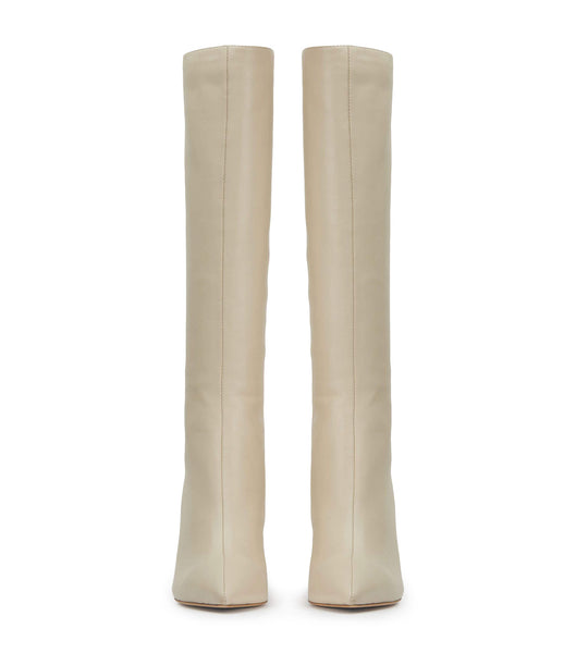 Light Yellow Tony Bianco Kortez Vanilla Nappa 9.5cm Knee High Boots | USICD36148