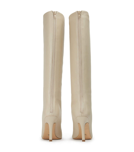 Light Yellow Tony Bianco Kortez Vanilla Nappa 9.5cm Knee High Boots | USICD36148