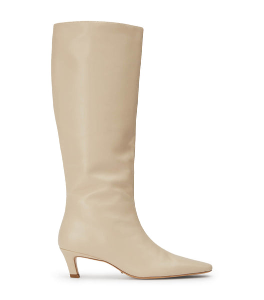 Light Yellow Tony Bianco Vixon Vanilla Nappa 5cm Heeled Boots | USICD77425