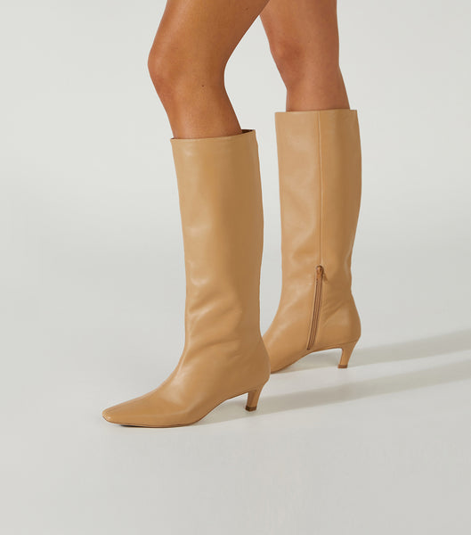 Orange Tony Bianco Vixon Honey Nappa 5cm Mid Calf Boots | DUSKV48653