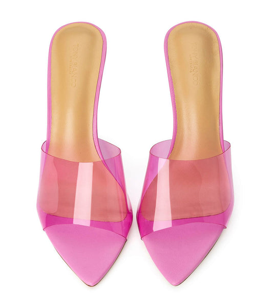 Pink / Pink Tony Bianco Mylo Pink Vinylite/Pink 10.5cm Stiletto Heels | QUSWA85421