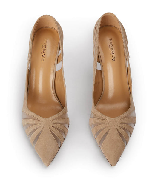 Pink Tony Bianco Arrow Blush Suede 10.5cm Court Shoes | PUSQX62901