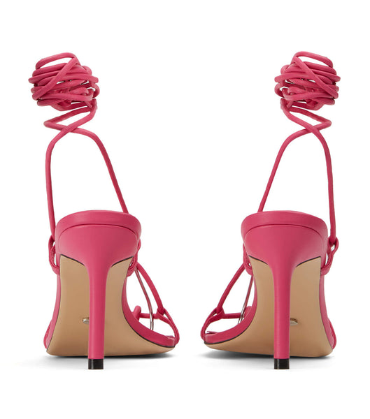 Pink Tony Bianco Clarity Acid Pink 8.5cm Strappy Heels | USZDE47028