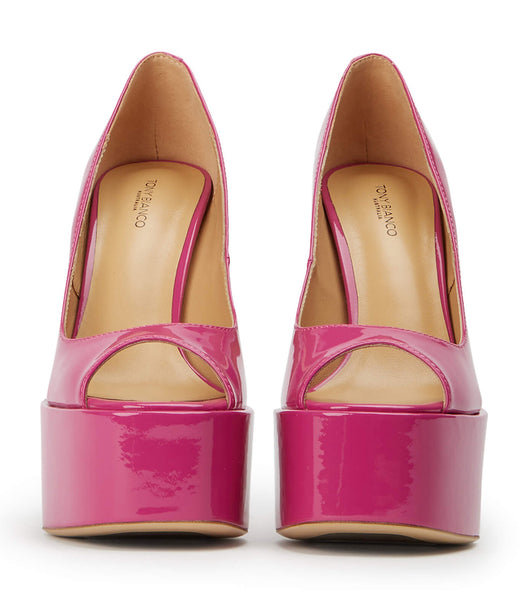 Pink Tony Bianco Jolee Berry Patent 15cm Platform Shoes | USICD39321