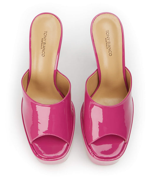 Pink Tony Bianco Jordyn Berry Patent 15cm Platform Shoes | DUSKV12537