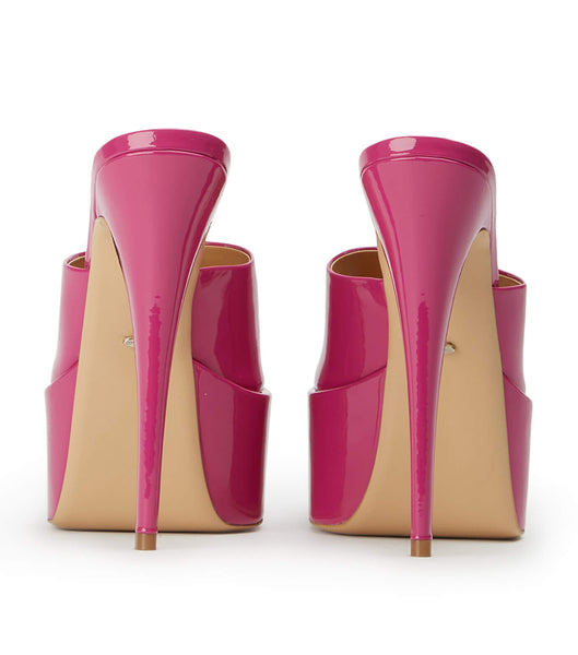 Pink Tony Bianco Jordyn Berry Patent 15cm Platform Shoes | DUSKV12537