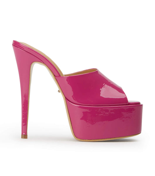 Pink Tony Bianco Jordyn Berry Patent 15cm Platform Shoes | DUSKV12537