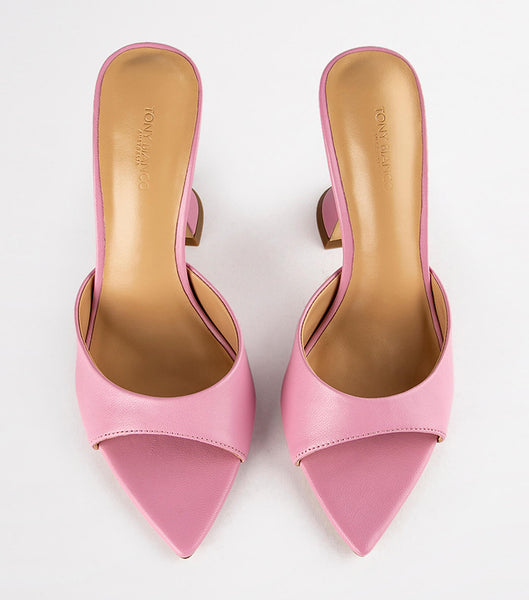 Pink Tony Bianco Marcel Musk Nappa 10.5cm Event Heels | YUSGT81272