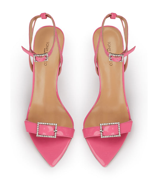 Pink Tony Bianco Mopsy Flamingo Patent 10.5cm Event Heels | USIIZ47666