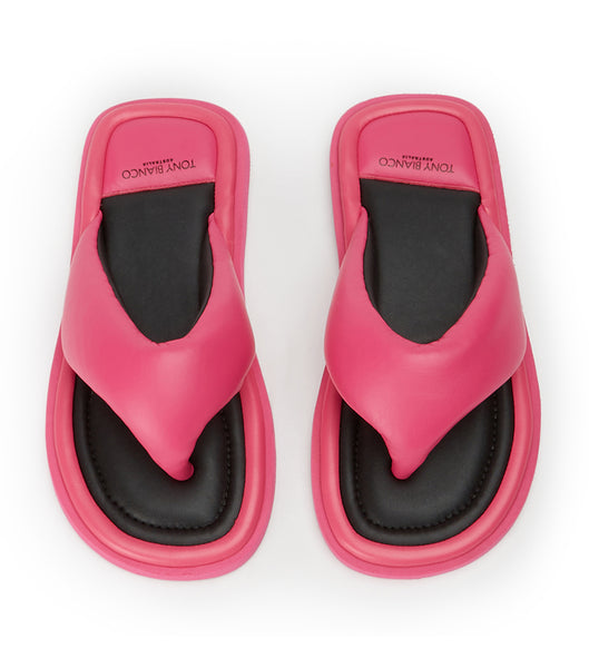 Pink Tony Bianco Nikki Acid Pink Sandals | USXMI42803