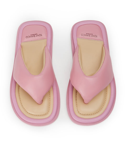 Pink Tony Bianco Nikki Musk Nappa Slides | USICD94080