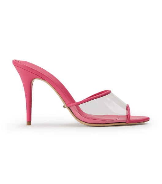 Pink Tony Bianco Riana Clear Vinylite/Acid Pink 9.5cm Stiletto Heels | SUSVO41613