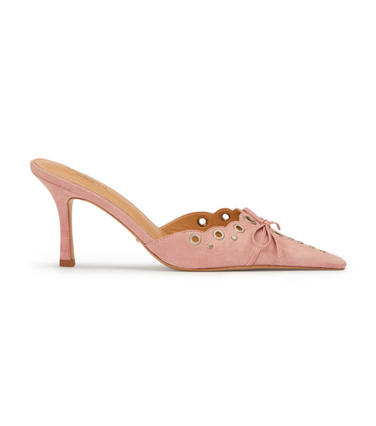 Pink Tony Bianco Shae Blossom Suede 8cm Court Shoes | USXMI74781