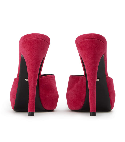 Red Tony Bianco Love Lipstick Suede 12cm Stiletto Heels | USNZX38700