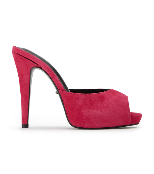 Red Tony Bianco Love Lipstick Suede 12cm Stiletto Heels | USNZX38700