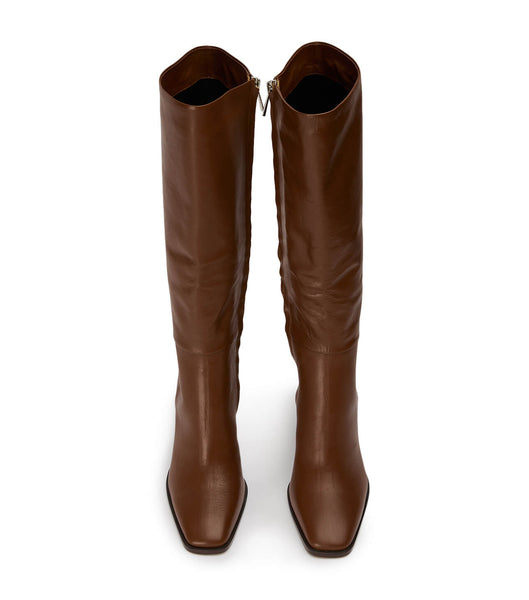 Red Tony Bianco Rylee Rust Venice 8.5cm Knee High Boots | FUSHY71106