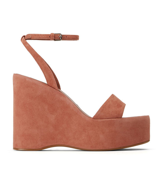 Rose Tony Bianco Vesna Rose Suede 13cm Platform Shoes | ZUSNQ21378